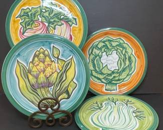 Vietri Italy Vegetable Plates