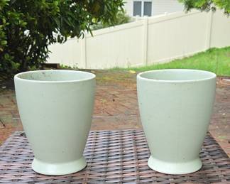 Pale Green Ceramic Planters