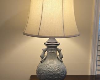 Glazed Ceramic Ginger Jar Lamp