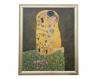 The Kiss by Gustav Klimt Reproduction