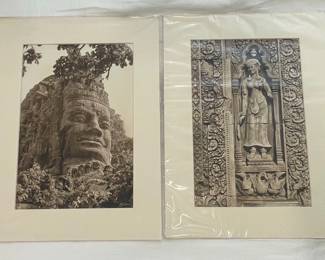 Angkor Wat Temple Relief and Buddha Head Photo Prints