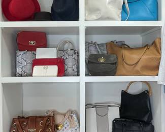 Assorted Designer and Fashion Handbags and Hats