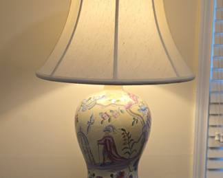 Chinoiserie Ceramic Table Lamp 