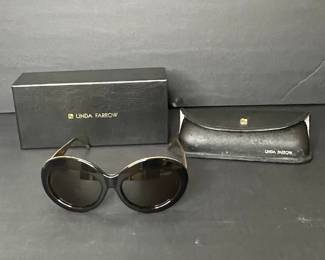 Linda Farrow Oval Sunglasses