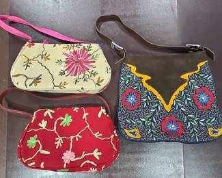 Embroidered Sling Bags
