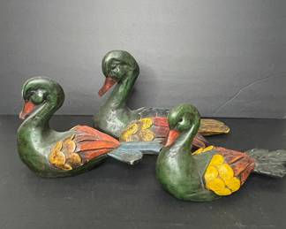 Carved Wooden Duck Decoys