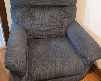 blue recliner 