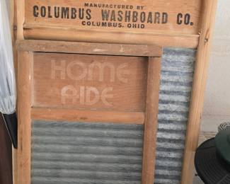 Vintage washboards.
