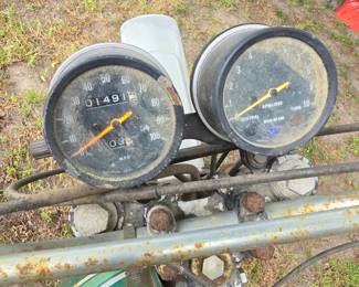 Kawasaki Vintage dirt bike.