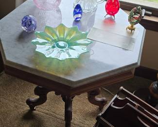 Marble top. Table.