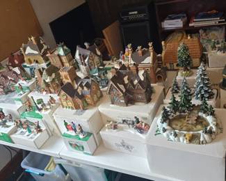Lots of Department 56. Villages.