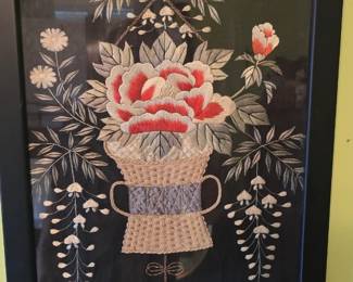 needlepoint framed 