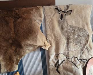Deer skin. Tapestries.