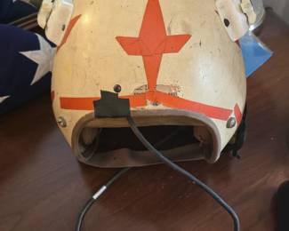 vintage fighter pilot helmet vietnam