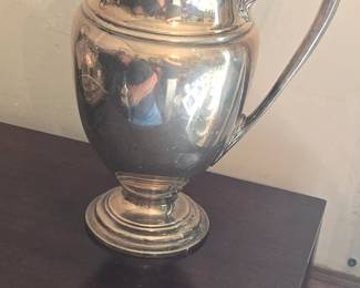 Sterling silver water pitcher. not weighted