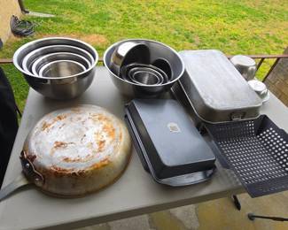 Pots, pans and more.