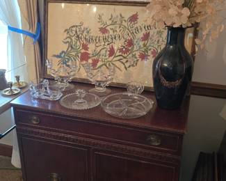 mahogany chest.