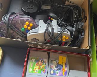 vintage nintendo 64 with games etc etc 