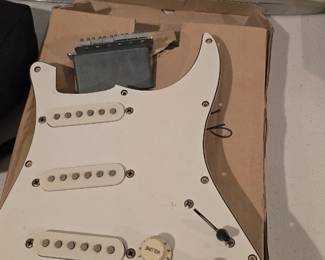 Vintage Fender faceplate and bridge.