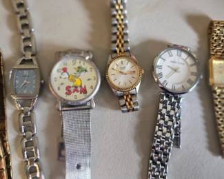 Women's watches, various makers.