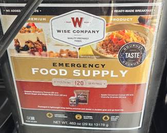 Large. Wise Company. Emergency food supply. Collection.