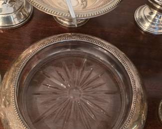 Sterling silver ashtray.