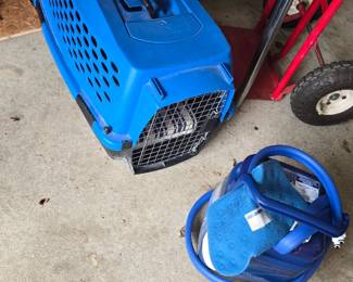 cat carrier and ice therapy machine 
