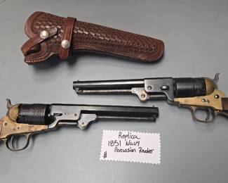 1851. Navy percussion, pistols, replicas.