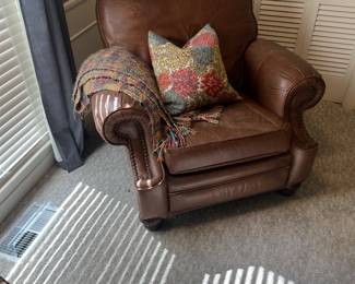 Leather recliner