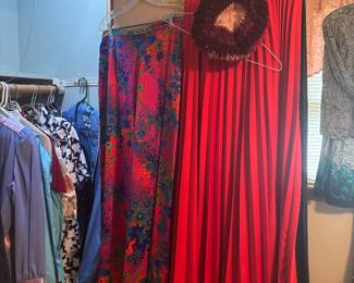 vintage long skirts ladies
