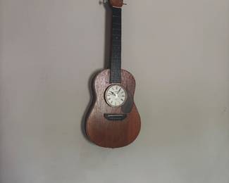 Guitar wall clock 