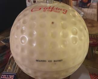 golf ball ice bucket vtg