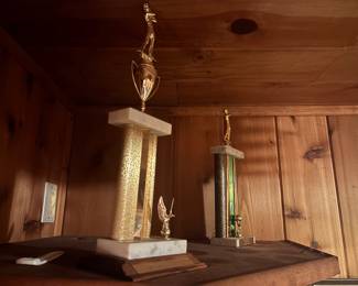 vintage golf tropheys