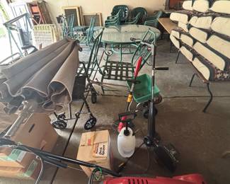yard care items weeder edger umbrella patio furniture