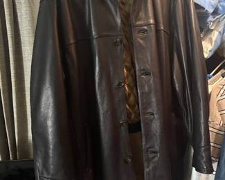 Leather Marc New York Mens coat