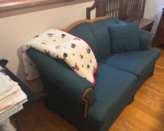 green loveseat 