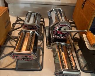 vintage like new urania pasta maker from italy w attachments