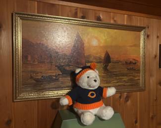 1980's chicago Bears stuffed bear