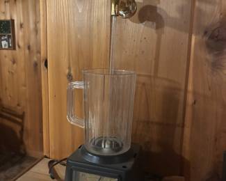 vintage barware clock Beer Pitcher with fountain