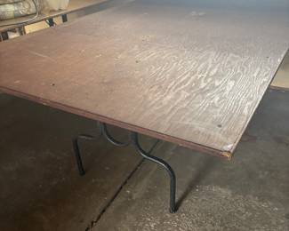 folding table oversized but light weight. Great for flea markets