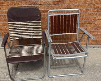 vintage lawn chairs folding 