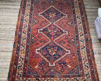 AKC097 - Persian Kurdish Style Inspired Rug Geometric Design 66" x 44.5"