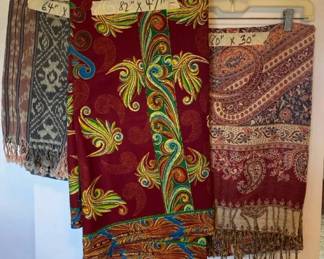 AKC141 - Three Vintage Decorative Handwoven Textiles Indonesian Ikat? Pieces
