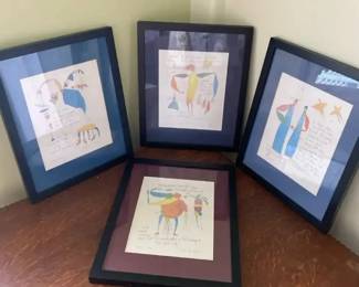 AKC131 Collection #1 of Framed Story Prints by Artist Brian Andreas From His "Story People" Series
