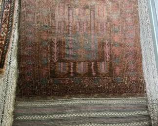 AKC150 - Vintage Afghan Tribal Rug Style 100% Wool Pile Hand Knotted Carpet
