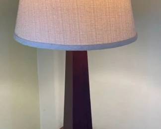 AKC060 - Mid-Century Modern Style Wood Obelisk Table Lamp