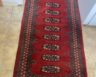 AKC049 Long 32" Wide x 164" Length Carpet Runner Classic Red Bokhara Inspired Design