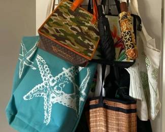 AKC096 - Large Selection of Useful Bags & a Pair of Umbrellas