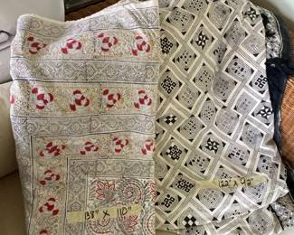 AKC143 - Patterned Textiles for Use as Beadspreads, Table Linens