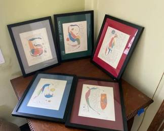 AKC132 - Collection #2 of Framed Story Prints by Artist Brian Andreas From His "Story People" Series